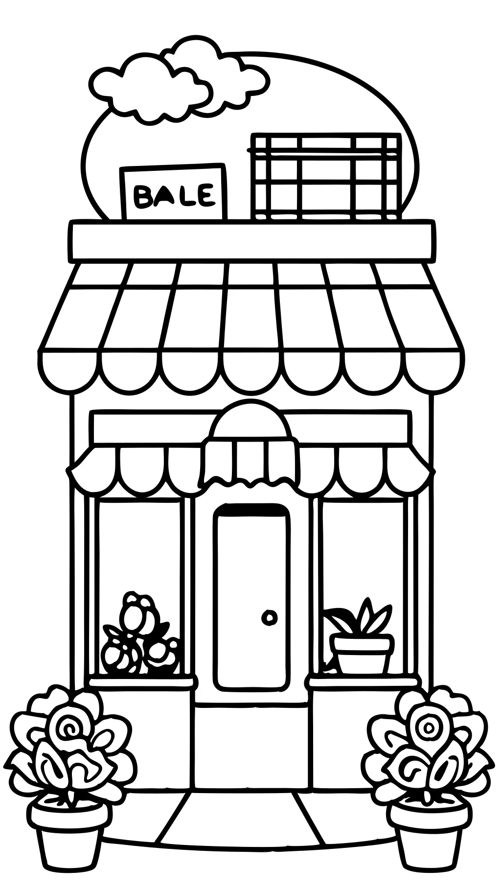 storefront coloring pages